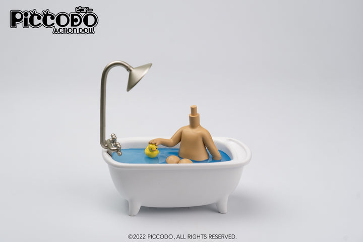 PiCCODO Action Doll Diorama Head Stand Bathtub