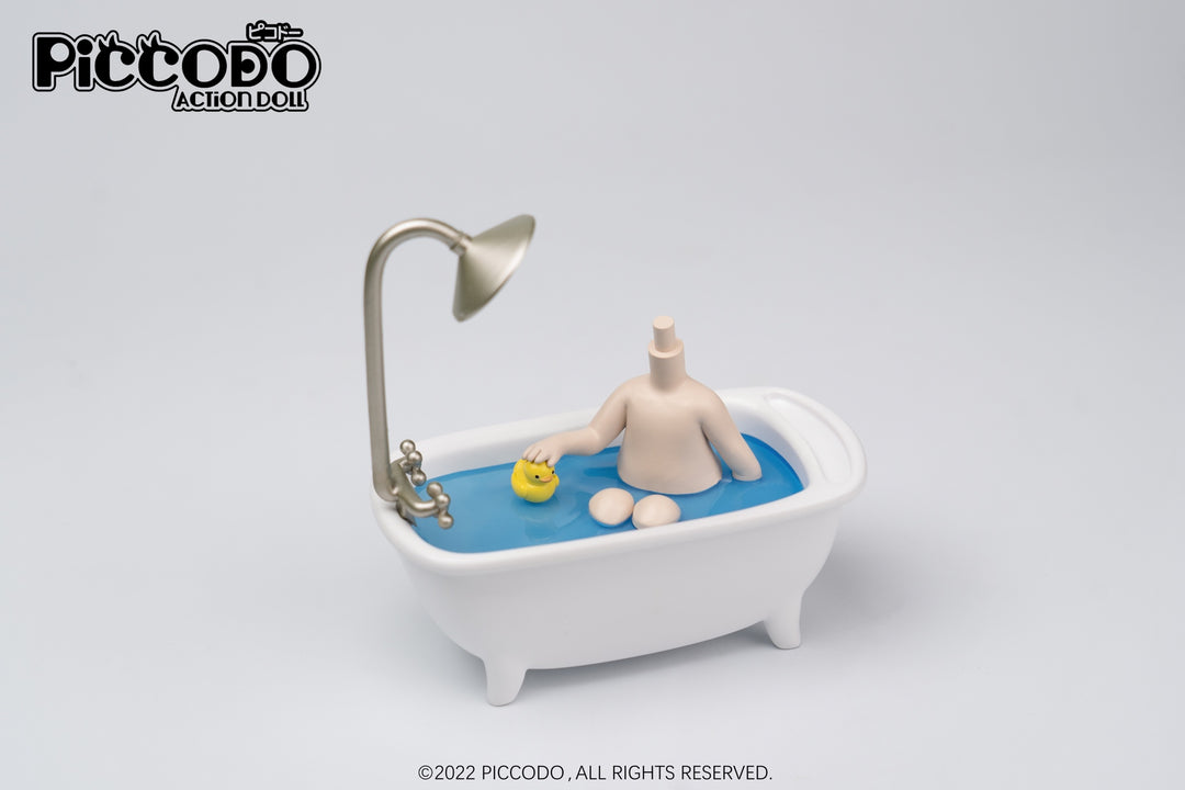 PiCCODO Action Doll Diorama Head Stand Bathtub