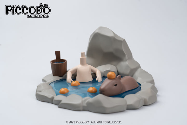 PiCCODO Action Doll Diorama Head Stand Hot Spring