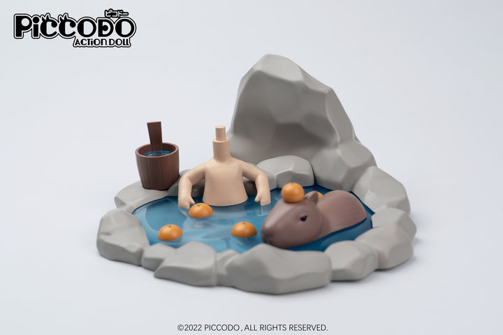 PiCCODO Action Doll Diorama Head Stand Hot Spring