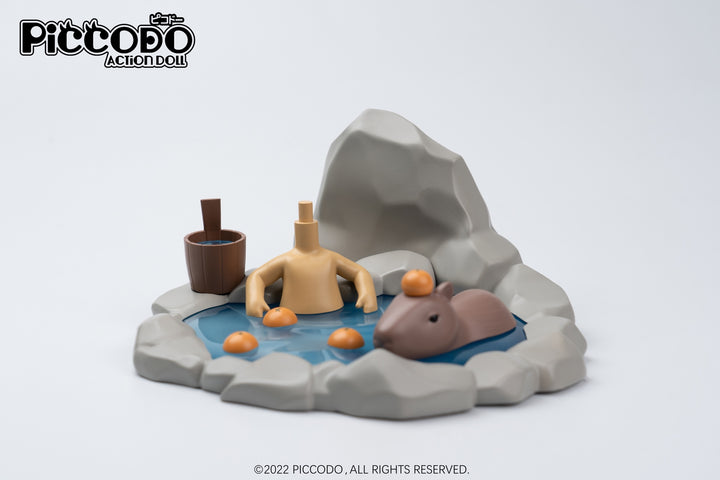 PiCCODO Action Doll Diorama Head Stand Hot Spring